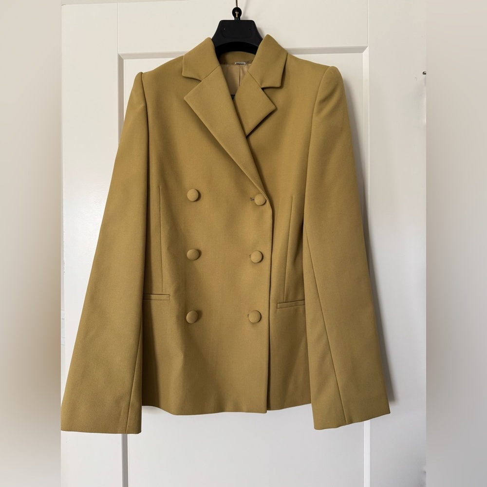 TOTEME Matera double-breasted grain de poudre blazer